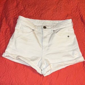 White American eagle super stretch high-rise shorts
